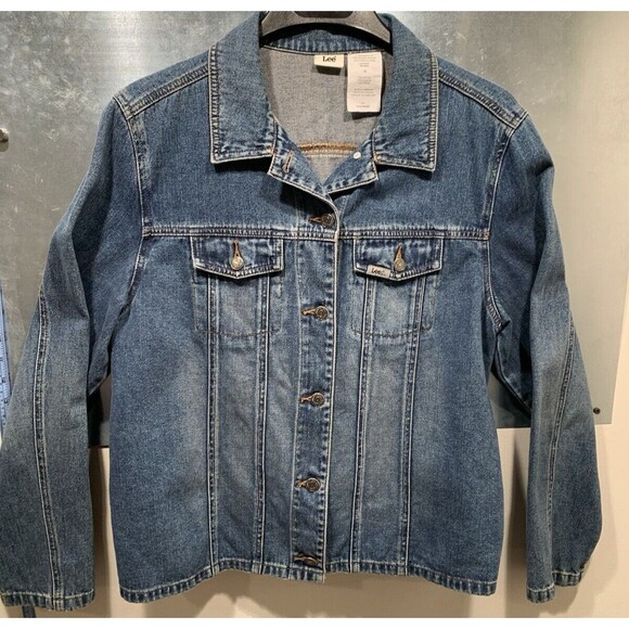 LEE  Denim Truckers Jacket Size XL EXCELLENT Medium Wash - Picture 14 of 16